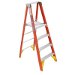 WERNER P6204 4' FIBERGLASS PLATFORM LADDER 10' REACH TYPE 1A 300LB LOAD RATED