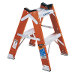 WERNER T6202 2' FIBERGLASS TWIN STEP STOOL TYPE 1A 300LB LOAD RATED