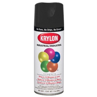 SPRAYON K01601A07 GLOSS BLACK SPRAY PAINT FAST DRY 6/CS