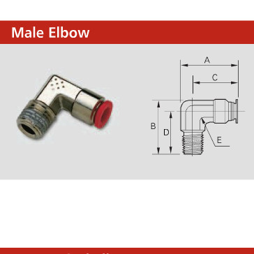 NYCOIL 56954 5/16X1/4 NPT MALE ELBOW