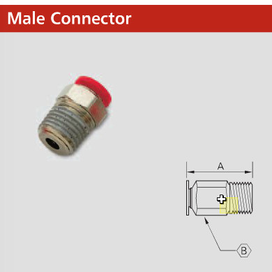 NYCOIL 56852 5/16X1/8 NPT MALE CONNECTOR