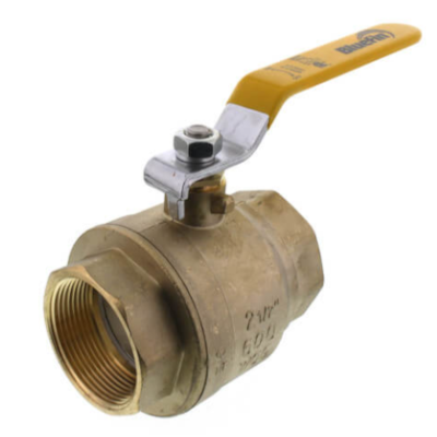 OVC 2-1/2 200BRFT BRASS FULL PORT THREADED BALL VALVE 600LB WOG 150LB STEAM